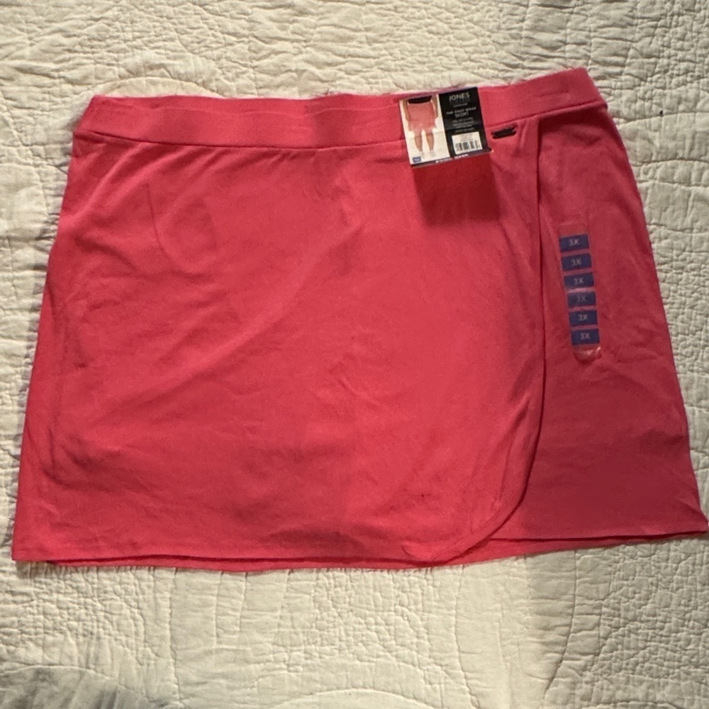 NWT Women's Skort Size 3X Faux Wrap Pull-On Jones NY Plus Size Activewear